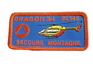 ECUSSON SECURITE CIVILE HELICOPTERE DRAGON 34 EC145 SECOURS MONTAGNE - Picture 1 of 1