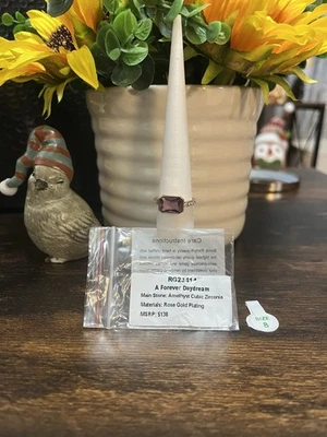 Anillo Bomb Party RG23414 Amatista Circonita cúbica Oro Rosa, Talla 8, Febrero 2025 Cumpleaños Foto 1 de 3