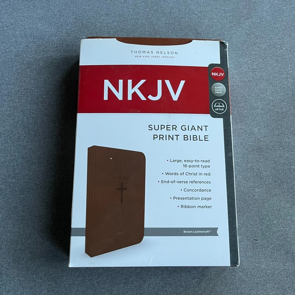 Super Giant Print Bible NKJV Imitation Leather Largest Print — 第 1/4 张图片