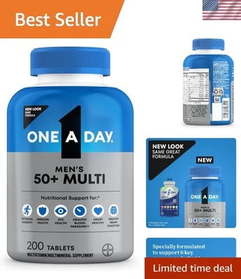 Multivitamínico masculino 50+ - 200 comprimidos - Imagem 1 de 4