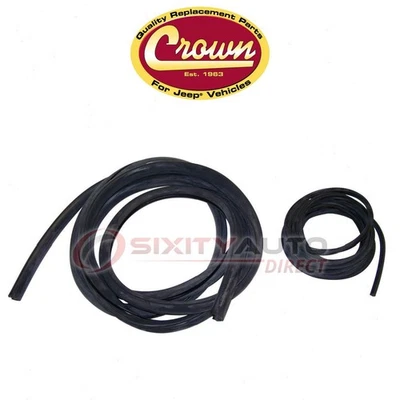 Crown Automotive Window Channel for 1959-1966 Jeep CJ3 - Body Glass Windows  lu - Image 1 of 4