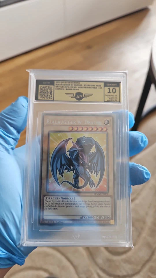 Blauäugiger Weißer Drache BLMM Starlight-Rare 1st Edition GEM MINT - Bild 1 von 1