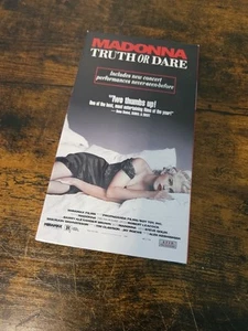 Vintage 1991 Madonna: Truth or Dare Documentary VHS Tape - Picture 1 of 3