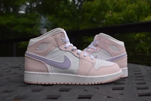 Nike Air Jordan 1 Mid GS 'Pink Wash' 2023 FD8780-601 Juvenil Talla 6.5Y - Imagen 1 de 10