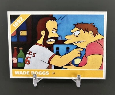 Wade Boggs - Isótopos Springfield de Los Simpson - Calidad HD - Tarjeta de béisbol personalizada Foto 1 de 2