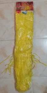 Bright yellow Hawaiian grass skirt by Smiffys - Picture 1 of 3