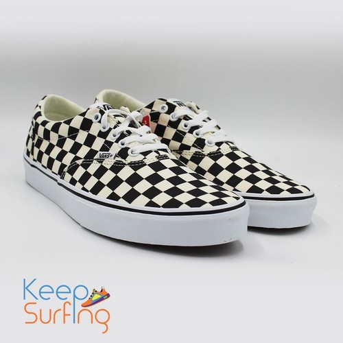 ✅ VANS Doheny Scacchiera Bianco e Nero Scarpe da Ginnastica Uomo UK 9 ?