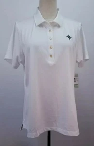 Polo de golf PETER MILLAR E4, para mujer talla XL, blanco, mangas cortas, NUEVO, XA7010 - Imagen 1 de 12