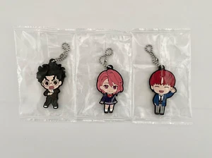 DANDADAN Rubber Mascot Keychain Set of 3 Okarun Aira Jiji 2.4" Gashapon Japan - Picture 1 of 4