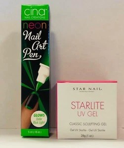 Star Nail Starlite UV Gel Clear 1 oz (28 g) + free Nail art pen - Picture 1 of 2