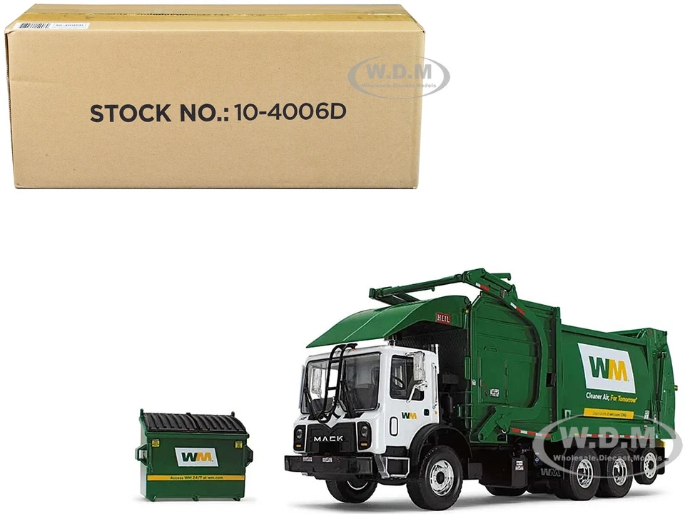 First Gear 10-4006D 1 34 Waste Management Mack TerraPro Refuse Truck