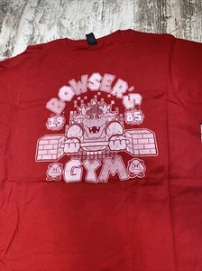 Rara Super Mario Bowser's Gym Ript Camisa Mario Bros S Nueva Sin Etiquetas Videojuego Nintendo - Imagen 1 de 10