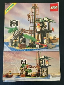 Vintage 1989 Lego Pirates 6270 Forbidden Island Instruction Manual Only - Picture 1 of 2