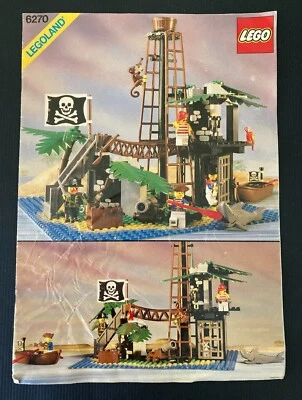 Vintage 1989 Lego Pirates 6270 Forbidden Island Instruction Manual Only - Image 1 of 2