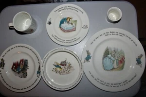 Beatrix Potter Peter Rabbit  Set Made in England - Picture 1 of 4