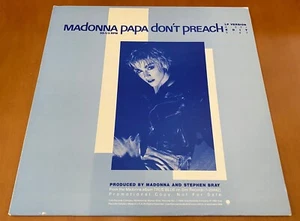 MADONNA Papa Don't Preach HTF US 12" SINGLE PROMO VINYL W/ UNIQUE PICTURE SLEEVE - Picture 1 of 7
