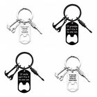Fashionable Metal Pendant Keychains Key Chain Rings  For Daddy And Grandpa