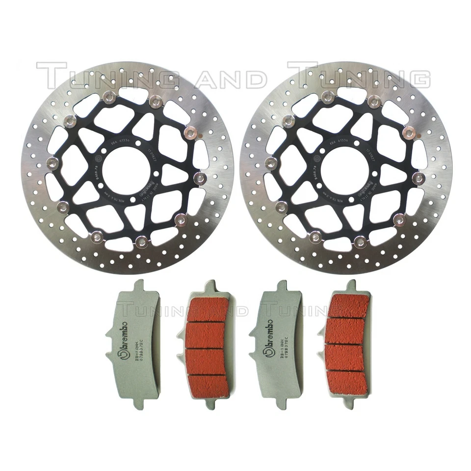 Disques frein avant BREMBO+Plaquettes SC POUR DUCATI DIAVEL 1200 2011 2012>2014 - Photo 1/1