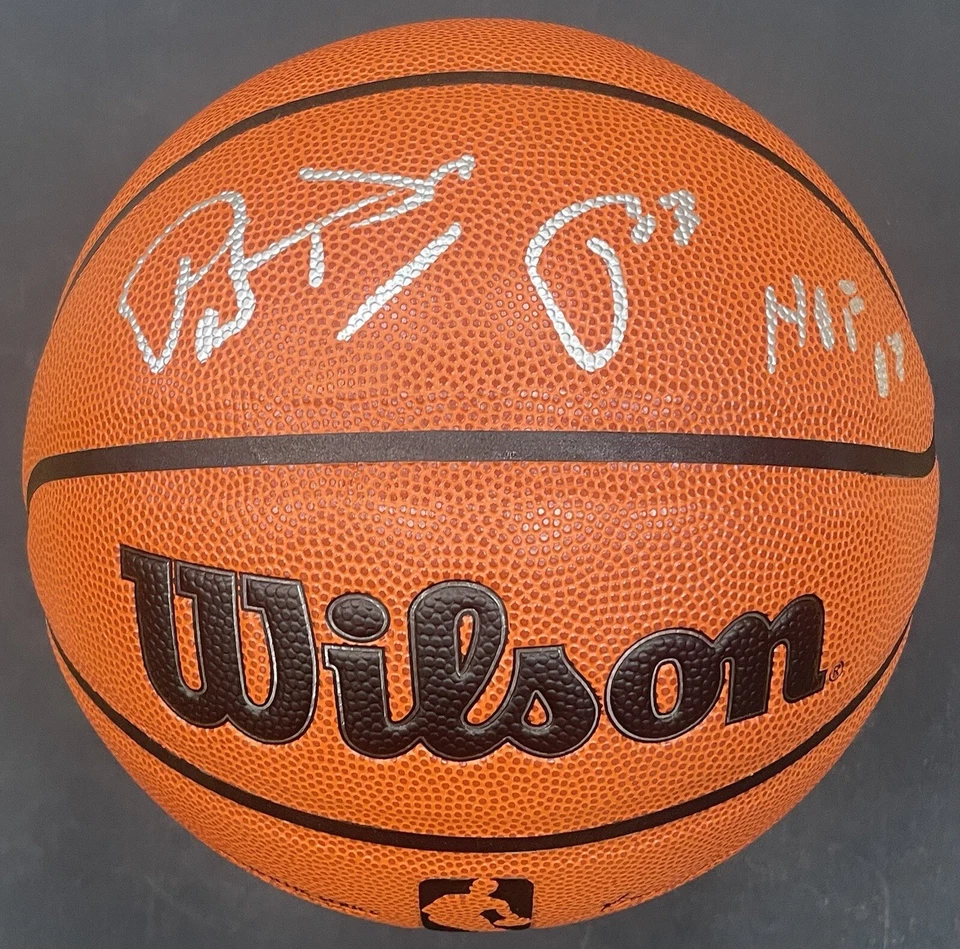 Patrick Ewing Signed NBA Wilson I/O Basketball Authentic Series Auto Steiner HoF - Image 1 of 4