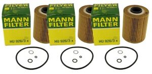 Mann Set of 3 Engine Oil Filters For BMW E34 E36 320 325i 325is 525i 525iT M3 Z3