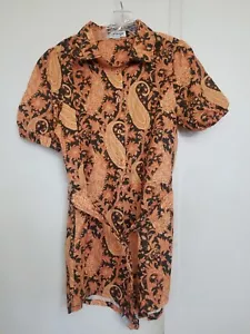 Charlie Holiday Playa Romper linen cotton SZ 6 - Picture 1 of 15