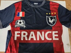 Camiseta de fútbol Francia - Para hombre Talla M - Strike Force - Azul Rojo Blanco - Imagen 1 de 4