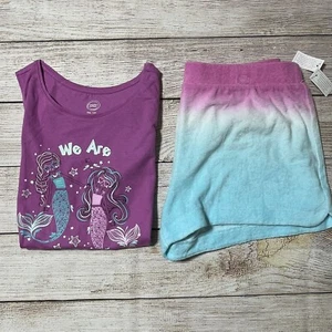 Wonder Nation Girls Mermaid Outfit Size XXL (18). NWT! Tank Tops & Ombré Shorts. - Picture 1 of 8