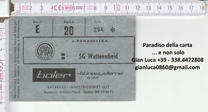 BIGLIETTO TICKET - 2. BUNDESLIGA, SG WATTENSCHEID, bolck E reihe 20 sitz 294 - Picture 1 of 1