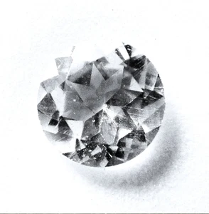 VERY NICE 7 mm ROUND CUT WHITE TOPAZ B - C GRADE SOUTH AFRICA - Picture 1 of 2