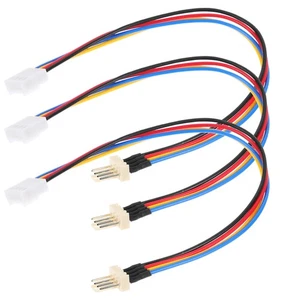 3 Pcs Câble D'extension De Ventilateur Séparateur Adaptateur Connecteur - Afbeelding 1 van 12