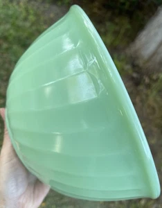 FIRE KING Ofen Jadeit Swirl 9" Rührschüssel Vintage - Bild 1 von 22