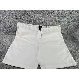 H&M Herren Regular Fit Shorts Länge Baumwolle Chino Weiß Farbe Gr. 36 Neu - Bild 1 von 9