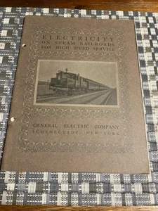 General Electric Co. — Elektrizität auf Dampfeisenbahnen für Hochgeschwindigkeitsreisen 1905 - Bild 1 von 9