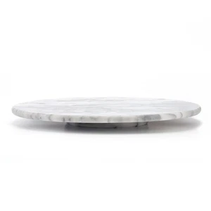 Natural Marble Lazy Susan Turntable Rotating Serving Plate Dinning Table - Picture 1 of 7