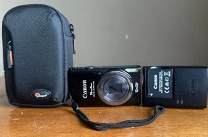 Canon PowerShot ELPH 340 HS IXUS 265 HS 16.0MP 12x Zoom Digital Camera Black - Picture 1 of 11