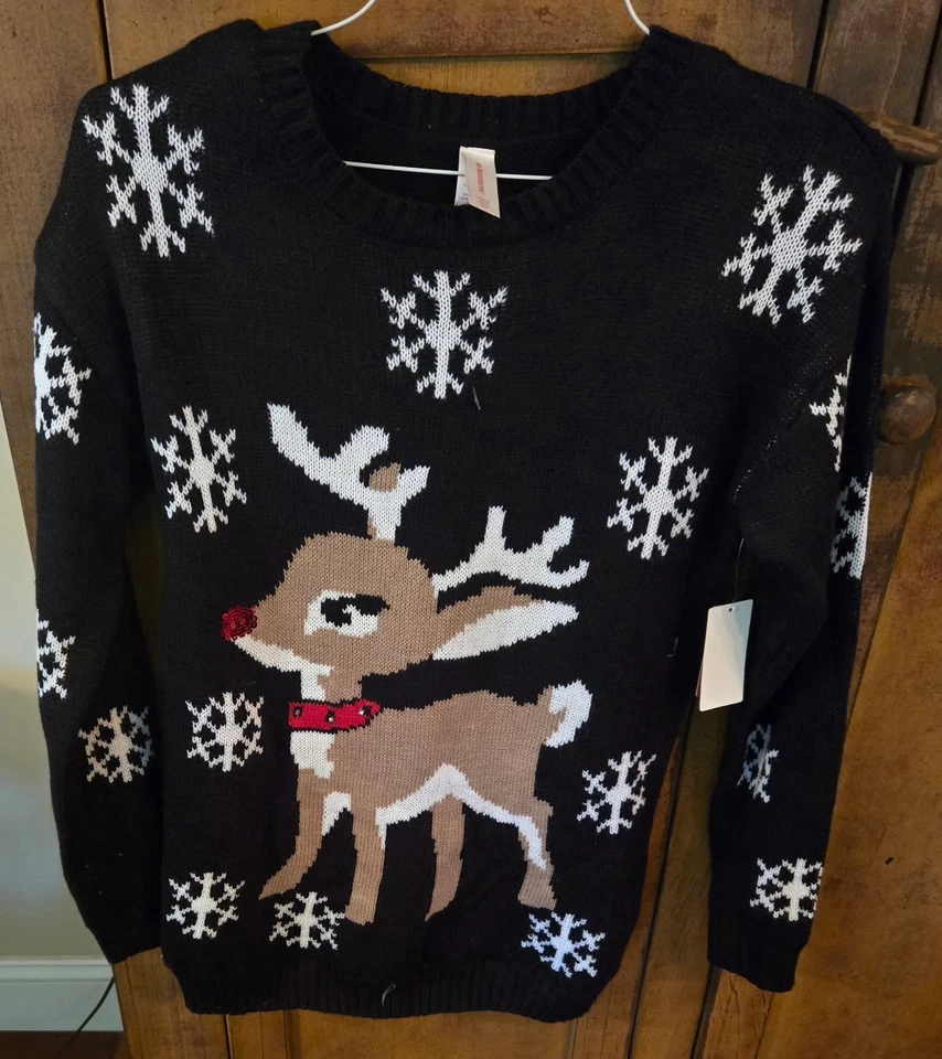 Suéter No Boundaries Rudolph Navidad Manga Larga Talla L Nuevo, Cuello Iluminado Foto 1 de 1