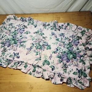 SCHUMACHER Fabrics COTTON CHINTZ GARDEN 20" x 36" king ruffled pillow sham - Picture 1 of 8