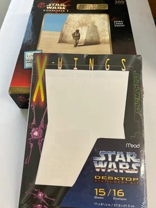 Star Wars Episode I-300 Piece Jigsaw Puzzle 3X5 ' PLUS Pkg of Stationary - Picture 1 of 6