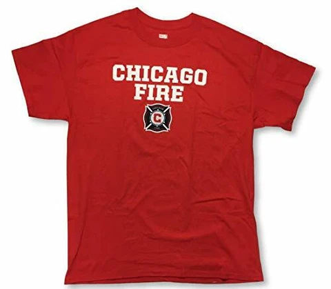 Chicago Fire FC MLS Men's Crew Neck T-Shirt Cover