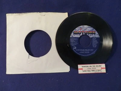 LIONEL RICHIE Dancin On The Ceiling/Love Will Find Way 45 Record MOTOWN RECORDS - Image 1 of 2