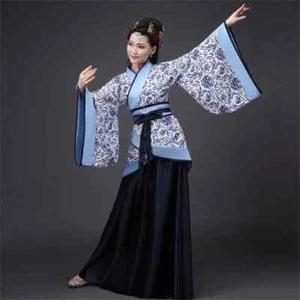 Woman Stage Dance Dress Chinese Traditional Costumes New Year Adult Tang Suit - Picture 1 of 32