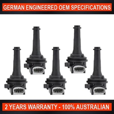 5x Swan Ignition Coil for Volvo C30 C70 S40 S60 S80 V40 V50 V70 XC70 T5 5 Cyl - image 1 of 4