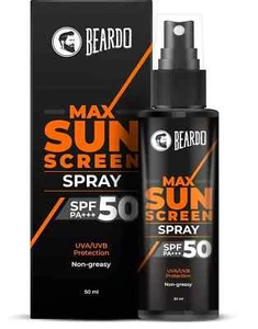 Beardo Max Sunscreen Spray SPF 50 PA+++ for Men 50ml, free shipping - Picture 1 of 7