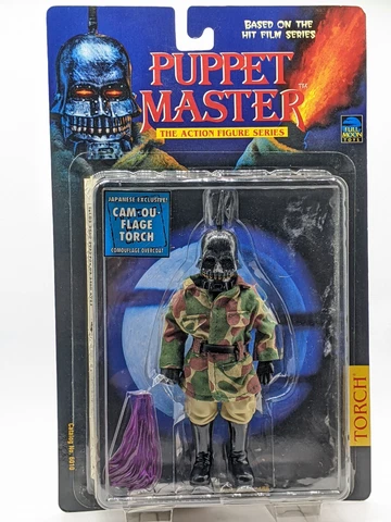 Puppet Master Japanese Exclusive Camouflage TORCH Figure Full Moon Toys 1998 VTG Cover