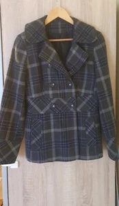 F&F Autumn Winter Short Pleated Wool Jacket Coat size 10 - Picture 1 of 2