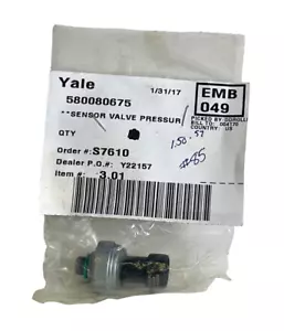 NEW SEALED YALE 580080675 / YT580080675 OEM VALVE PRESSURE SENSOR FOR FORKLIFT - Picture 1 of 2