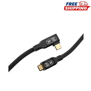 90° USB-C Cable, 0.5m Length, Fast Data Transfer 20Gbps & Rapid 240W Charging - Picture 1 of 9