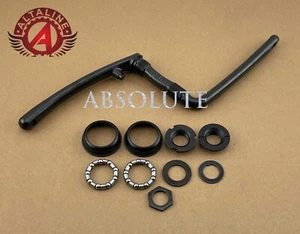 ALTALINE (175MM) BICYCLE STEEL HEAVY-DUTY 1 PIECE CRUISER CRANK BLACK W/ B.B - Picture 1 of 1