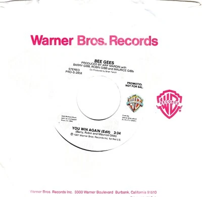 BEE GEES:    YOU WIN AGAIN  / DJ COPY .. 45 RPM 6462 - Image 1 of 3