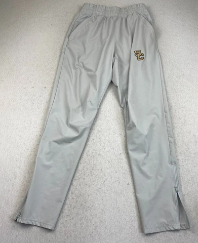 Santa Cruz Under Armour UA Pants Mens M Squad Warm Up Ankle Zip Drawstring Gray Cover